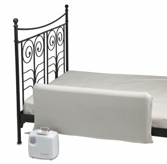 Mangar Multi-Fit Leg Lifter shown, bed is not included