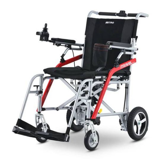 Portable Electric Wheelchair with Ultralight Weight Frame and 4 MPH Top Speed by Metro Mobility