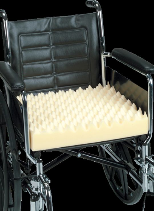 Norco Latex-Free Foam Wheelchair Cushion with Cotton Cover