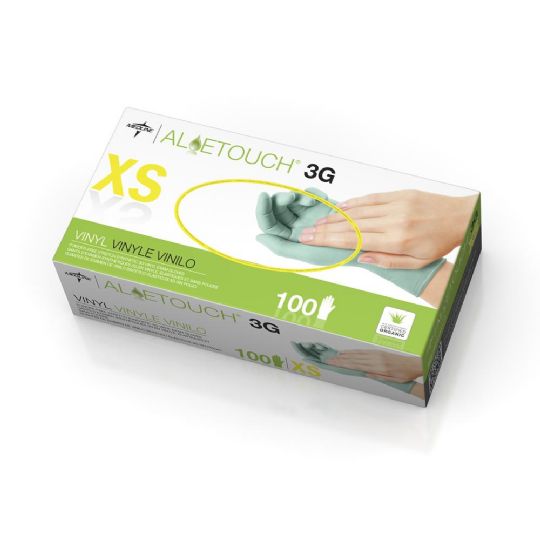 X Small - Aloetouch 3G Synthetic Exam Gloves by Medline