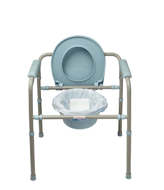 Commode Liner with Absorbent Pad by Medline (commode chair not included)