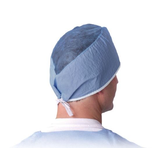 Sheer-Guard Disposable Tie-Back Surgeon Caps by Medline