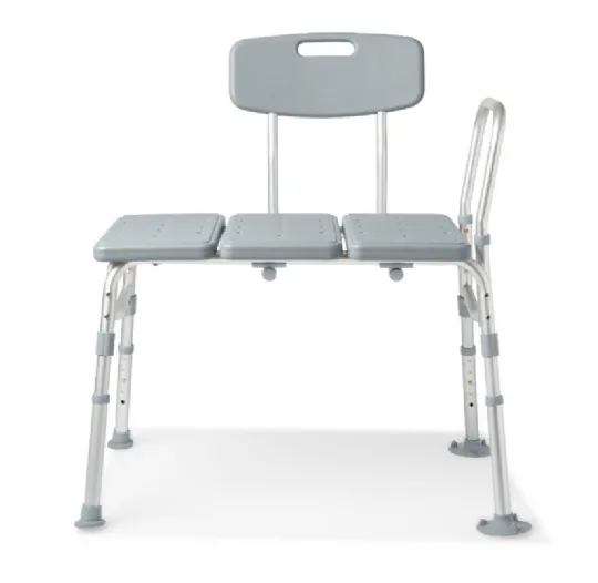 Shower and Bathtub Transfer Bench with Back Rest and Extra Safety Side