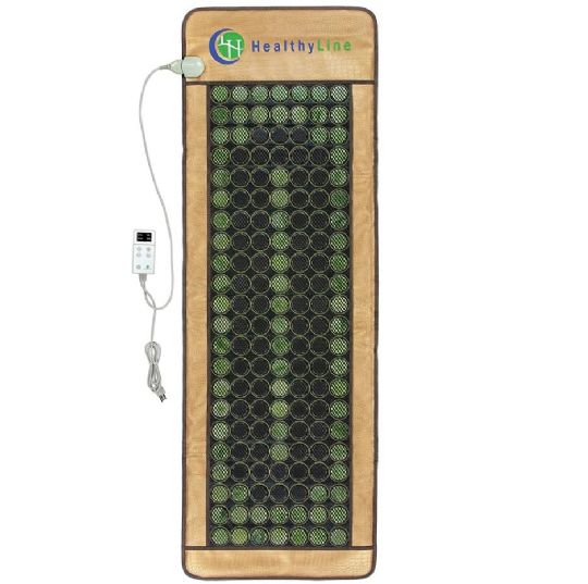 Infrared Heating Pad with LED Controller and Jade-Tourmaline Heating Stones from HealthyLine