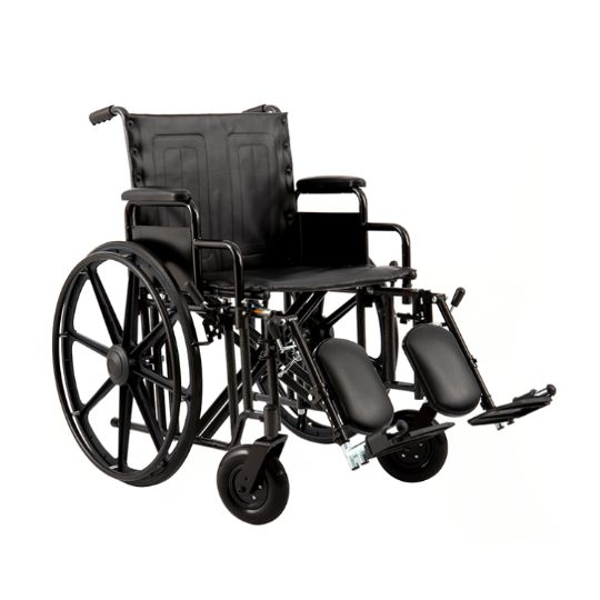 Heavy Duty Wheelchair with Swing-Away Leg Rests