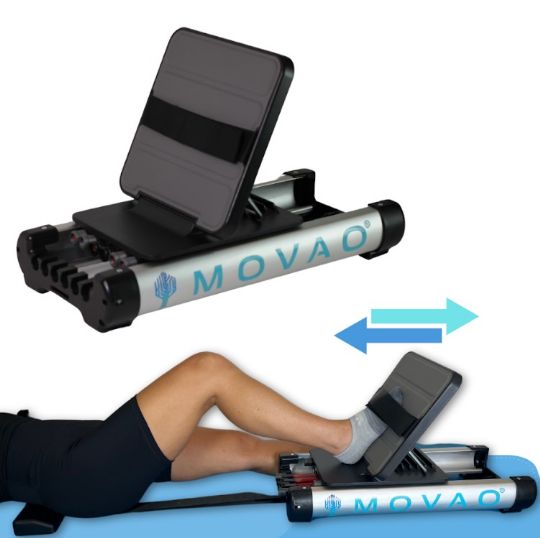 Portable Leg Press Device with Adjustable Footplate and Optional Gaming Sensor | The MOVAO Mini