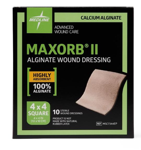 Wound Dressing with Calcium Alginate for Better Absorption from Medline