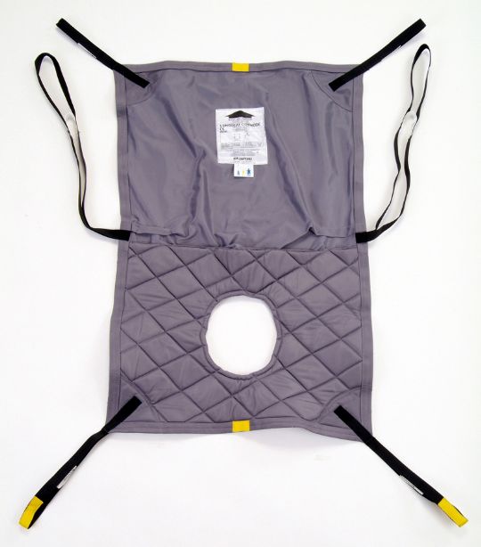 Hoyer Loop Style Long Seat Commode 6-point Sling - Polyester Material