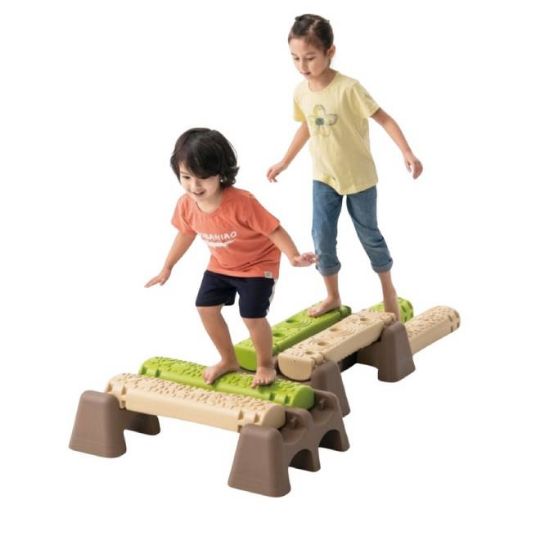 Balance Beams for Kids with Nature Log Theme | Sensory Coordination and Stability Trainer