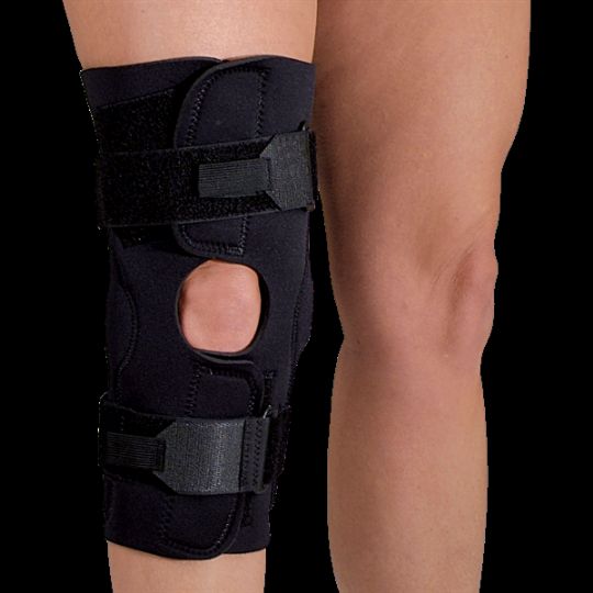 Plus Size Deluxe Hinged Knee Brace with Compression Wrap for Big & Wide  Thighs