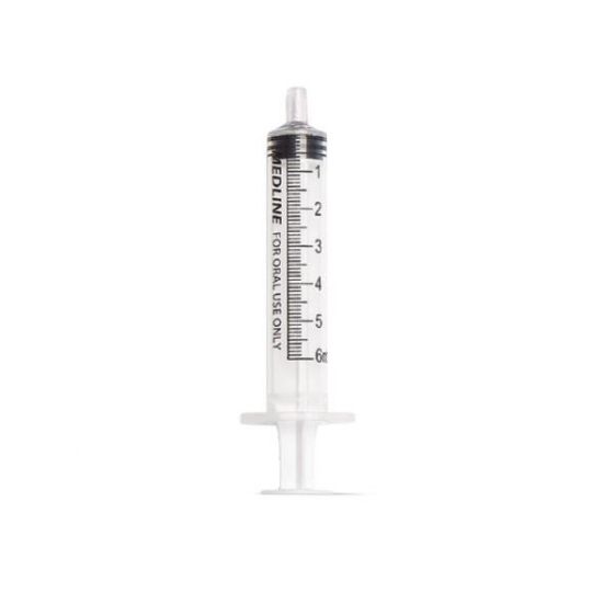 Oral Syringes with 6 mL Capacity and Self-righting Cap by Medline