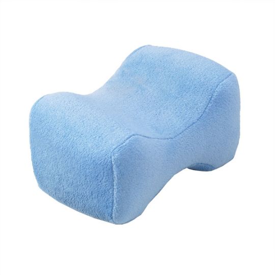 Leg Pillow for Hip Alignment and Pressure Relief made of Foam with Soft Velour Cover