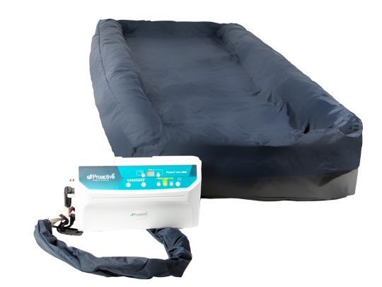 Low Air Loss Alternating Pressure Mattress with Side Air Bolsters and Dual Compressor - Protekt Aire 8900