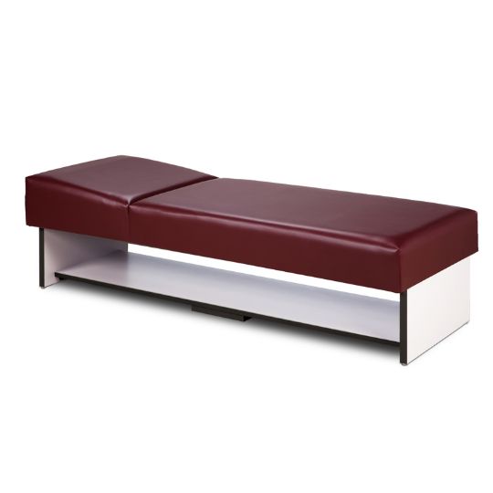 Panel Leg Couch with Full Shelf