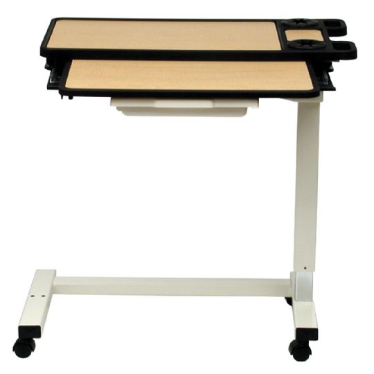 Split-Top Overbed Table with Wheels by AmFab, Inc.