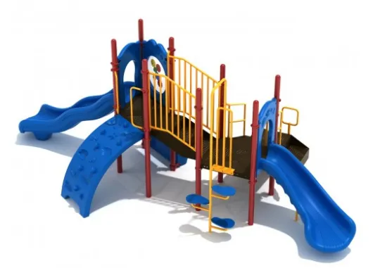 Grand Cove Outdoor Commercial Playground Set For Ages 2-12 - Technical View