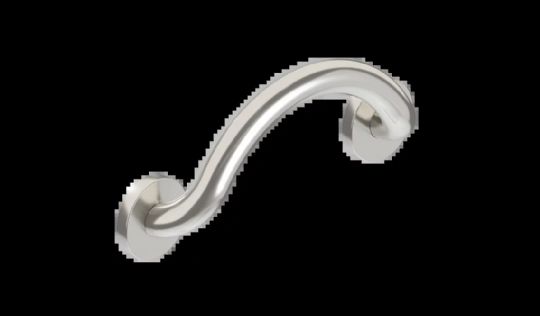 Bariatric Grab Bars for Shower with 500 lbs. Capacity | Plus Crescent Ring from HealthCraft