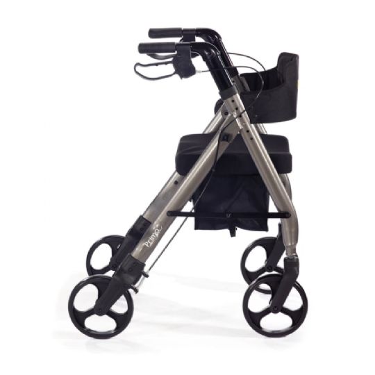 Rolling Walker with Padded Seat and Ergonomic Backrest - Prima Special by Comodita