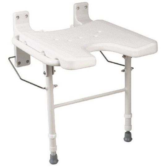 Wall Mount Fold Away Shower Seat Bench by Health Smart
