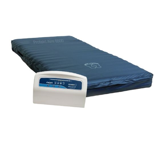 Low Air Loss and Alternating Pressure Mattress System with 750 Pounds Weight Capacity - Protekt Aire 6500