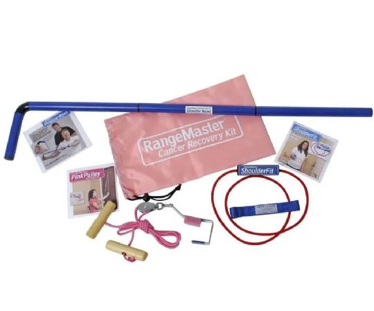 Cancer Recovery Kit with Shoulder Pulley, Wand, Shoulder Fit and Breast Cancer Patient Guide by RangeMaster