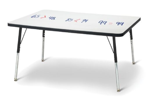 Classroom Rectangle Activity Table with Dry Erase Surface