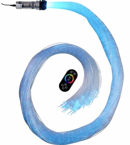 Handheld Fiber Optic Bundle set to the color blue