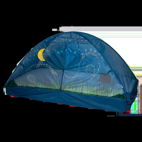 Glow in the Dark Bed Tent for Twin Mattress Beds - Firefly Glow n' the Dark