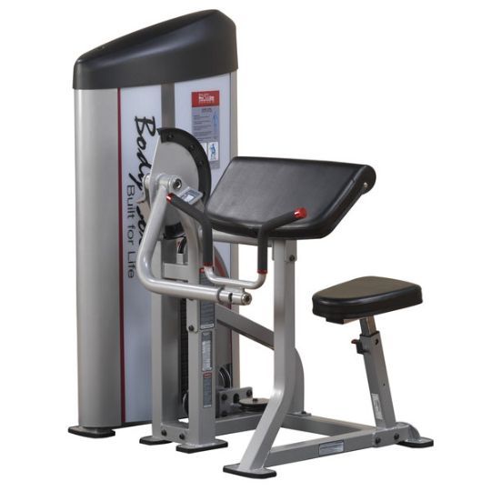 Body-Solid Bicep Curl Machine, Commercial-Rated, Adjustable in 6 Positions, Multi-Grip Revolving Handlebar. Series II