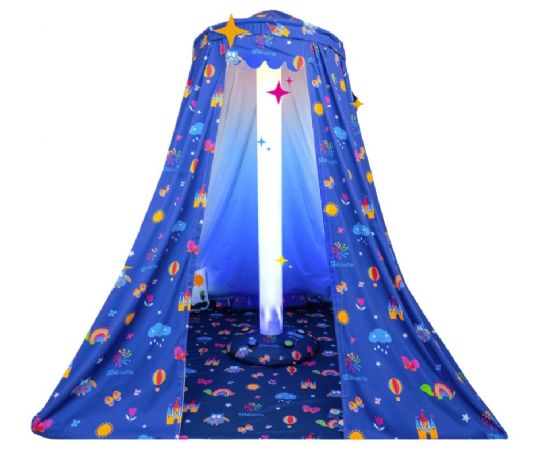 Portable Sensory Room With Color Changing Light Column - SENcastle by LoganTech