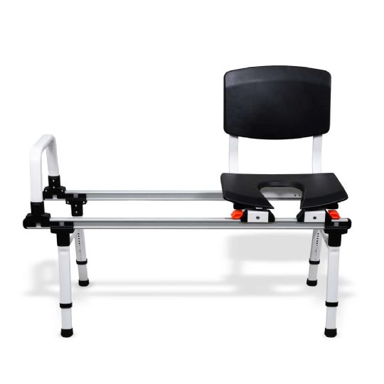 Sliding Tub Transfer Bench with Commode Seat | ShowerGlyde by SolutionBased