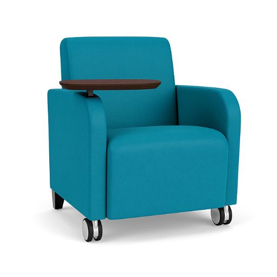 Reception Chair with Optional Swivel Table, and Front Casters - 400 lbs. Capacity Lesro Siena