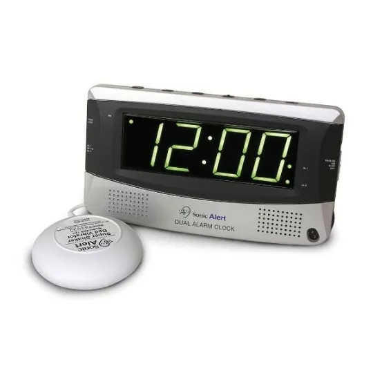 Diglo Sonic Alert Sonic Boom Dual Alarm Clock