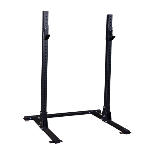 Body-Solid Squat Stand, for Commercial or Home Use, Compatible with 5- to 7-ft. Olympic Bars, 2 J-Cup Liftoffs, 1000-lb. Capacity