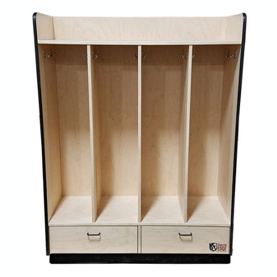 Open-Faced Multi-Purpose Cart SR-012 - Personal Storage Cabinet with Hanging Hooks and 2 Drawers