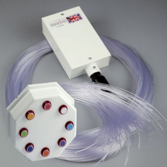 Interactive Color-Changing LED Fiber Optic Bundle with Wireless Control
