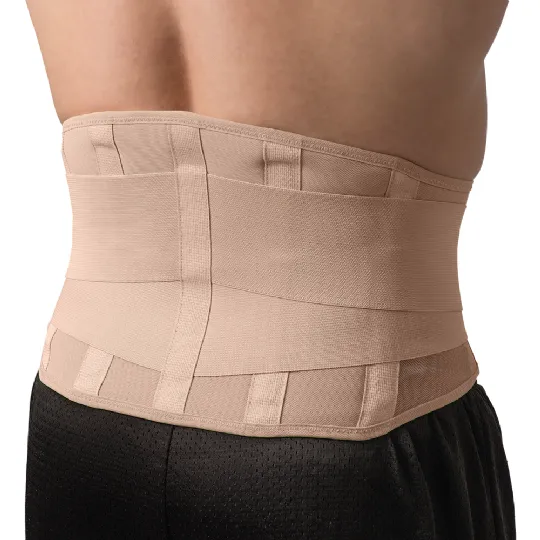 DMI Adjustable Lumbar Support Back Brace with Rigid Steel Stays, Fits 34 to  48, White : : Health & Personal Care