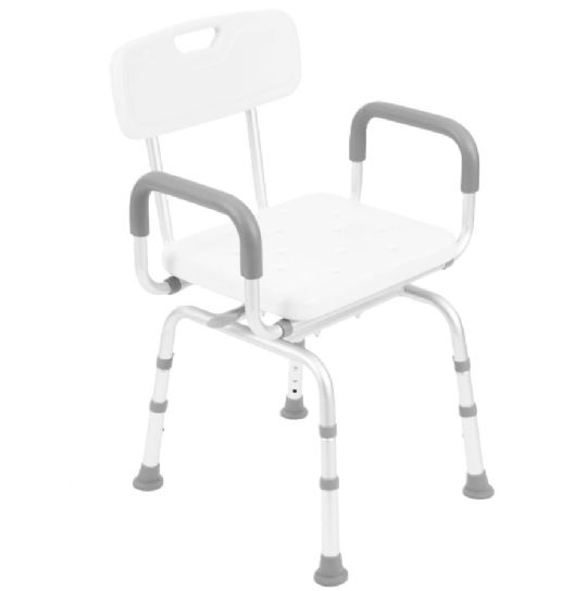 Swiveling Shower Chair with Adjustable Leg Height from Vive Health