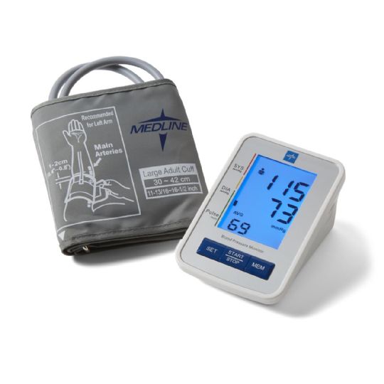 Medline Mobile Aneroid Blood Pressure Monitor, Adult, Latex Free