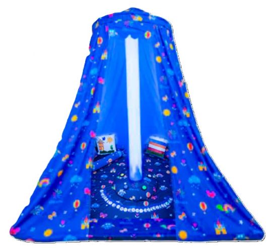 Portable Sensory Room With Color Changing Light Column - SENcastle by LoganTech