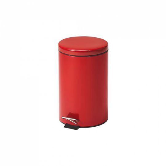 Clinton Round Red Waste Receptacle