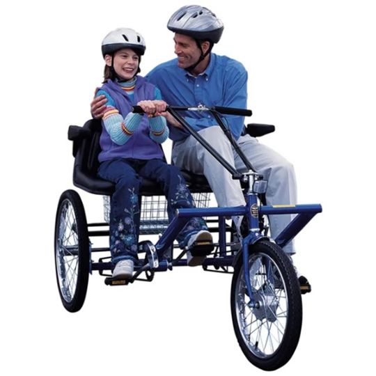 Two Seat Tricycle - Side-By-Side Therapeutic 3 Speed Trike