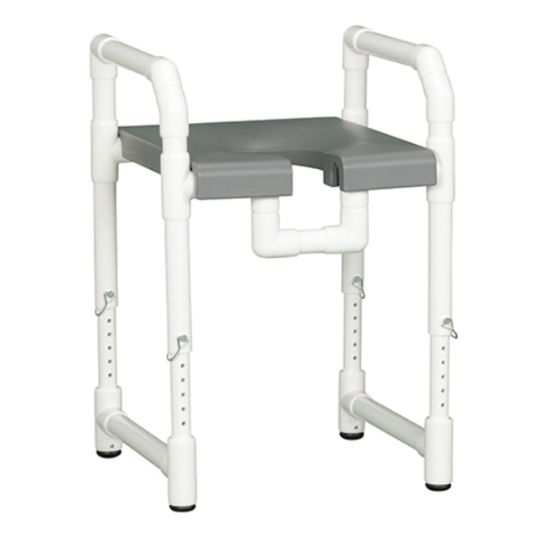 Durable Toilet Safety Frame with Non-Slip Rubber Leg Tips