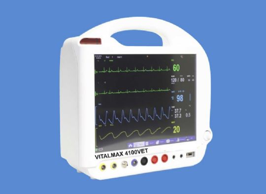 Veterinary Blood Pressure Monitor and Diagnostic Tool, Heart Rate, Temperature, 15" TFT Display by PaceTech, VITALMAX 4100VET
