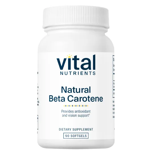 Beta Carotene Natural Dietary Supplement for Antioxidant and Visual Acuity