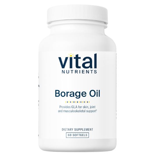 Vital Nutrients Borage Oil Supplement Capsules