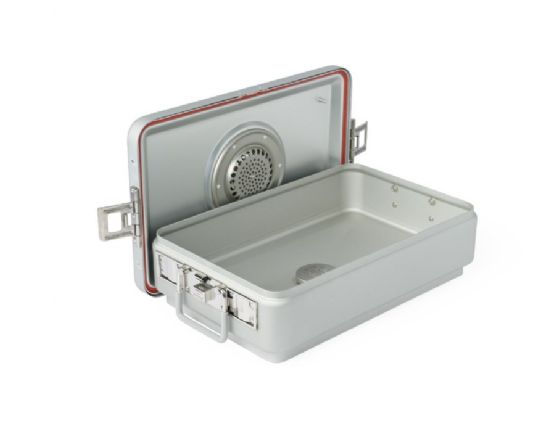 Sterilization Containers with Drainage and Lid in Stainless Steel from Medline