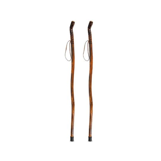 Wooden Walking Stick for Balance Support and Stability in Pack of 2 by Vive Heatlh