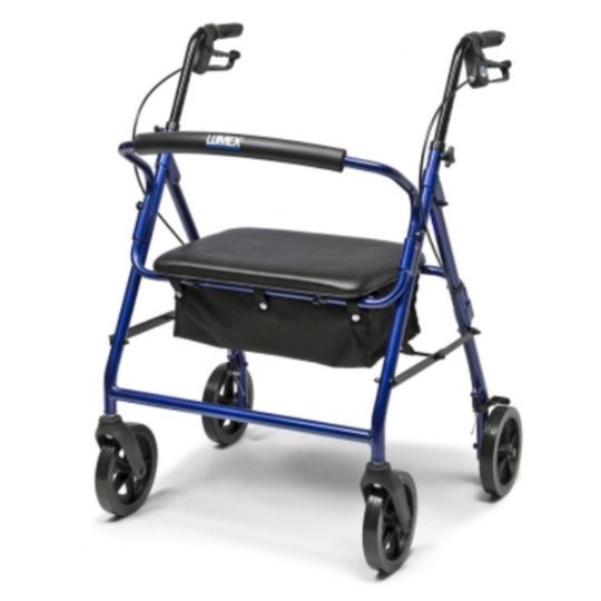 Shown above is the Imperial Rollator Countoured Backbar Royal Blue Version
