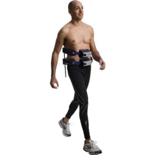 Patients can comfortably walk around while wearing the Vertetrac